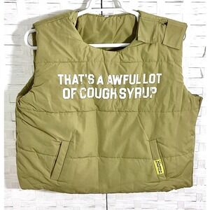 Olive Green Puffer Vest